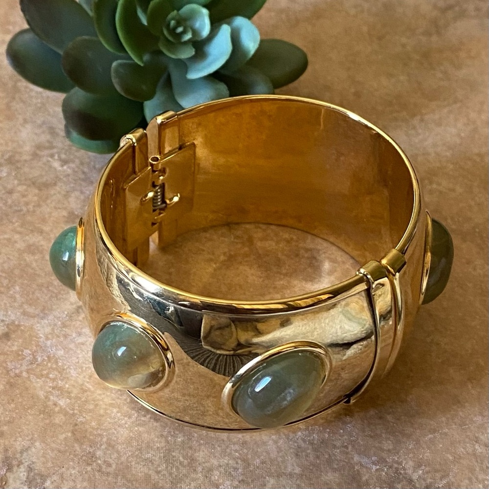 ❤️SOLD❤️ Vintage Francesca Romana Gemstone Cuff Bracelet
